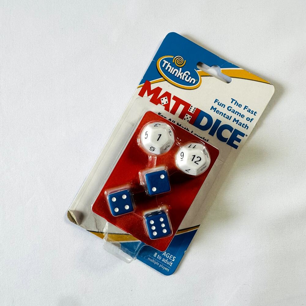 NIB Think Fun Math Dice Learning Game